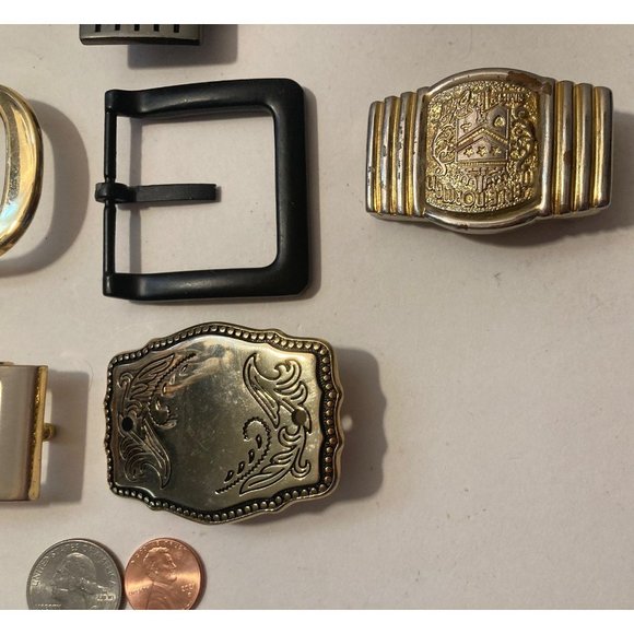 Vintage Lot of 9 Assorted Different Belt Buckles, Bam, Italy, Country & - Picture 5 of 8